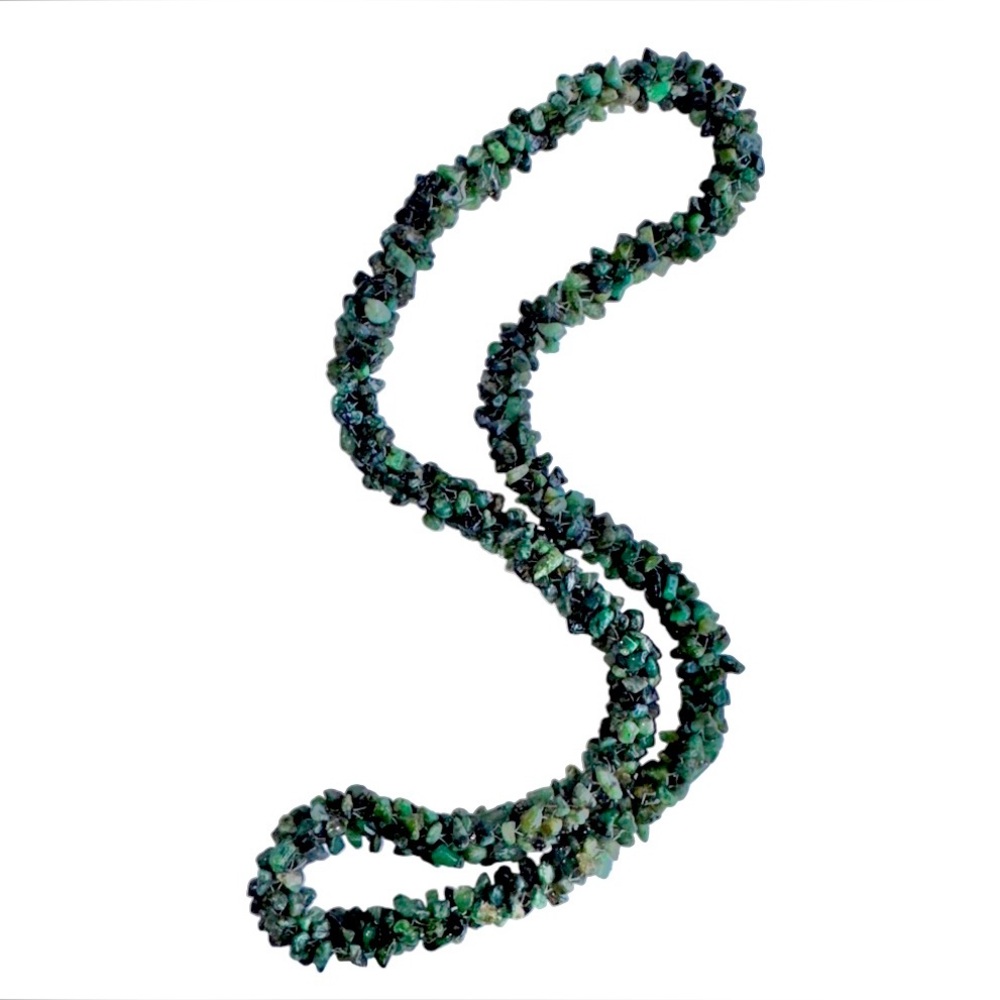 Elegant Jade Woven Artisan Beaded Necklace